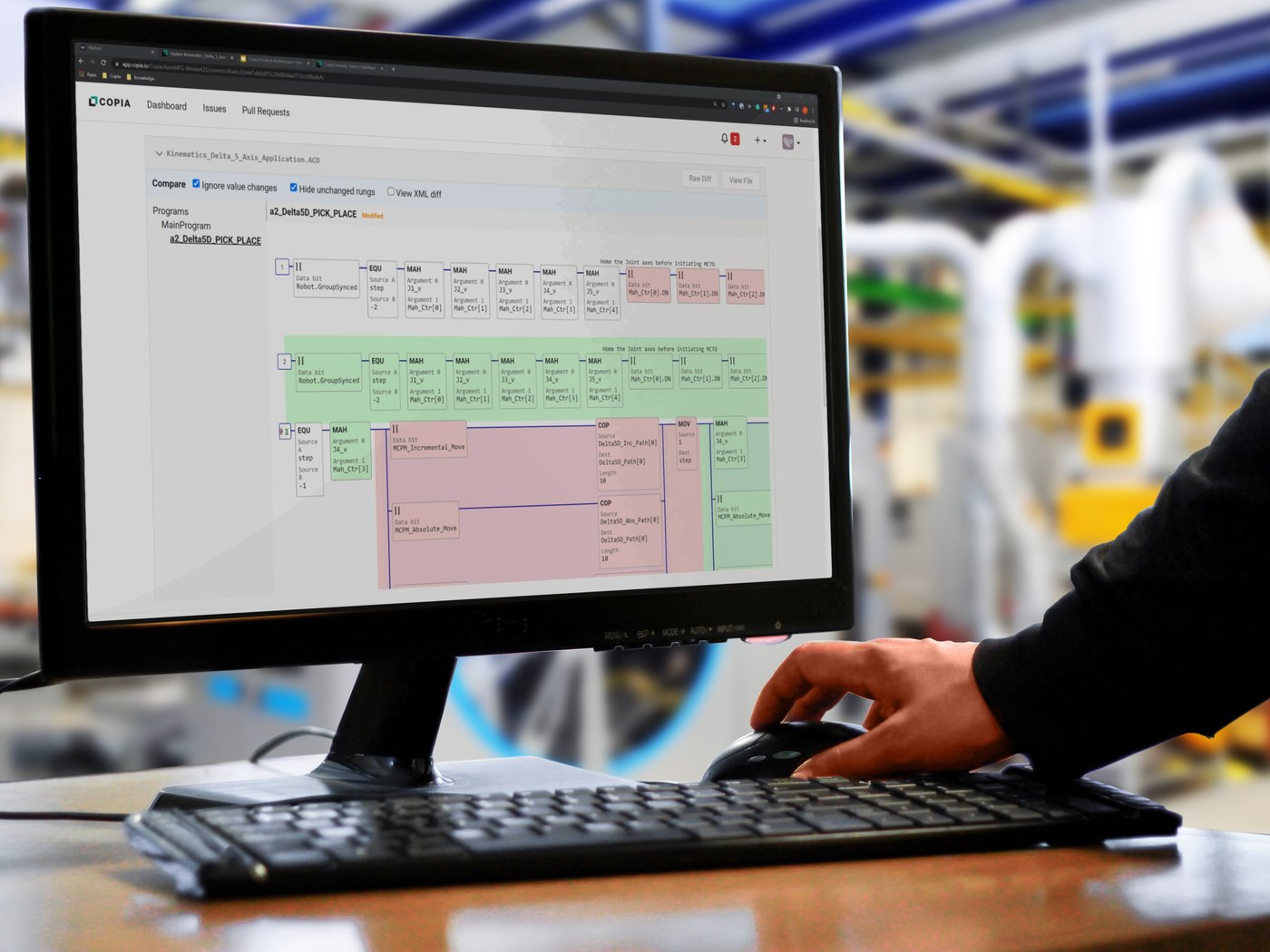 Copia Automation industrial code management on the plant floor