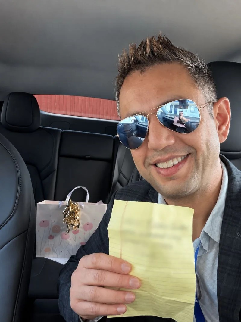 Arvind Sarin pictured with Copper Digital branding