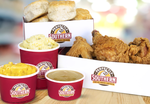 Core-Mark’s Perfectly Southern fried chicken foodservice presentation