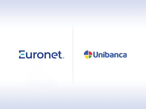 Euronet and Unibanca logos in official partnership announcement artwork