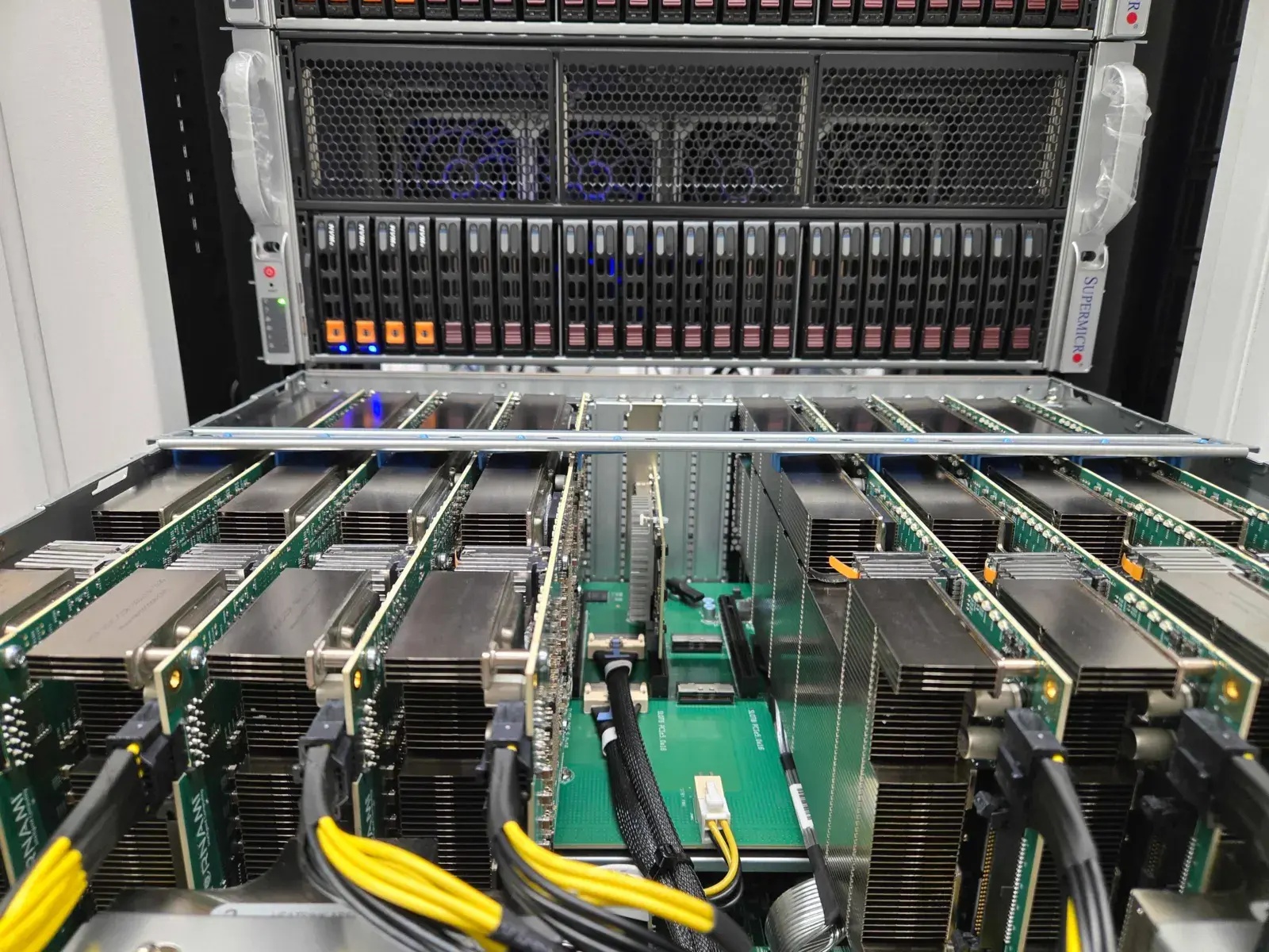 Cornami MX64 metal rack-mount chassis shown on a white background