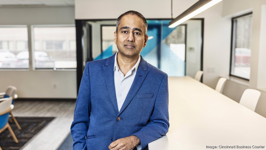 CoStrategix founder and CEO Nandagopal Jayaram standing in a modern office