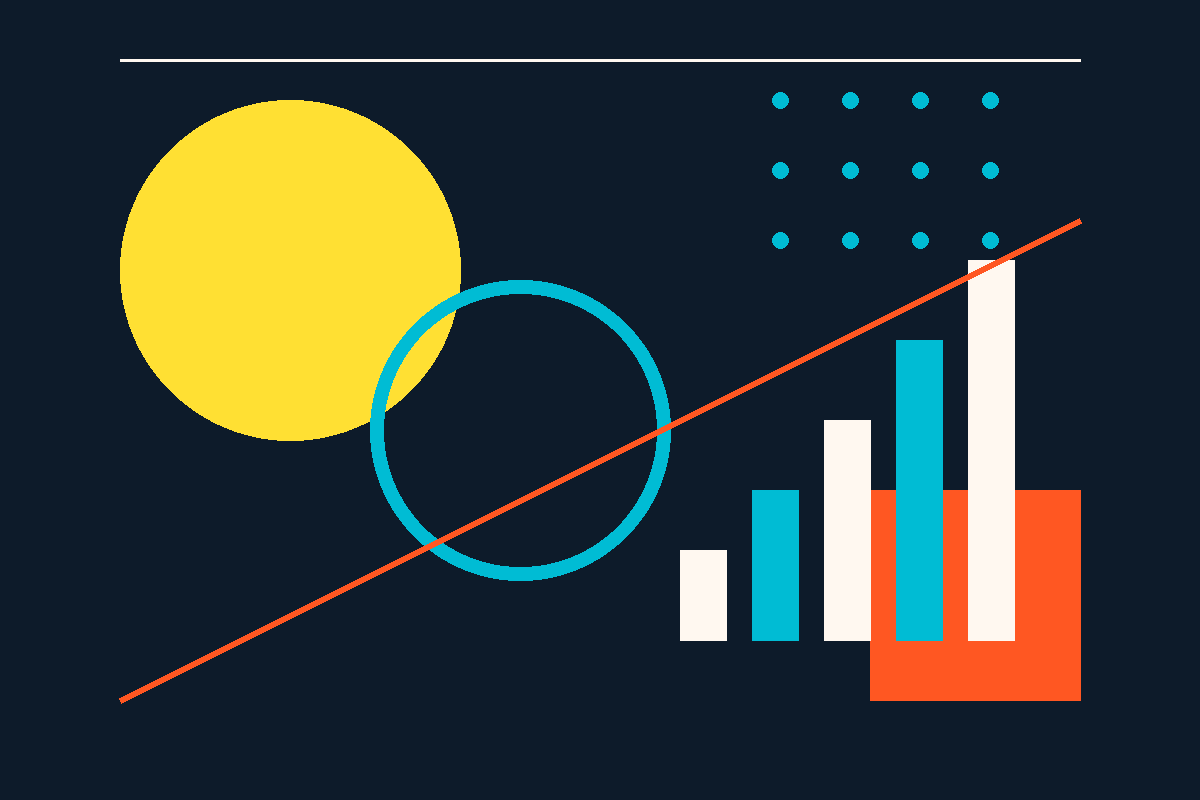 Swiss-style abstract composition representing Cota Capital's investment stages and portfolio