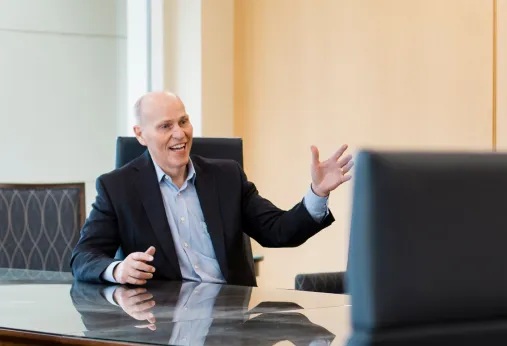 Covenant co-founder David Parker in a conference room
