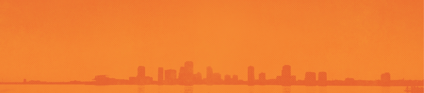 A sunny illustrated skyline used by Craft Impact on its company story page