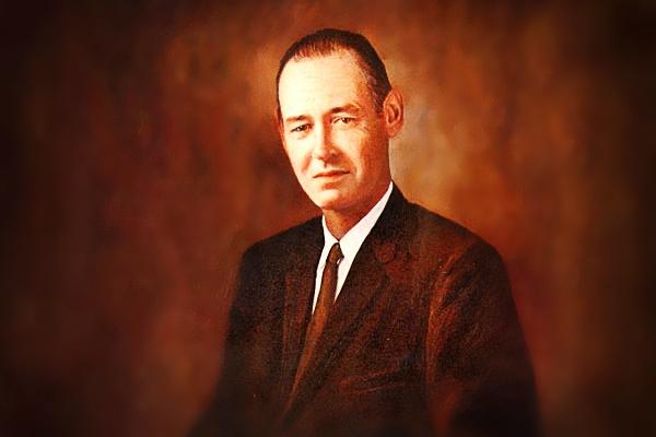 Archival portrait of founder Jim Crawford