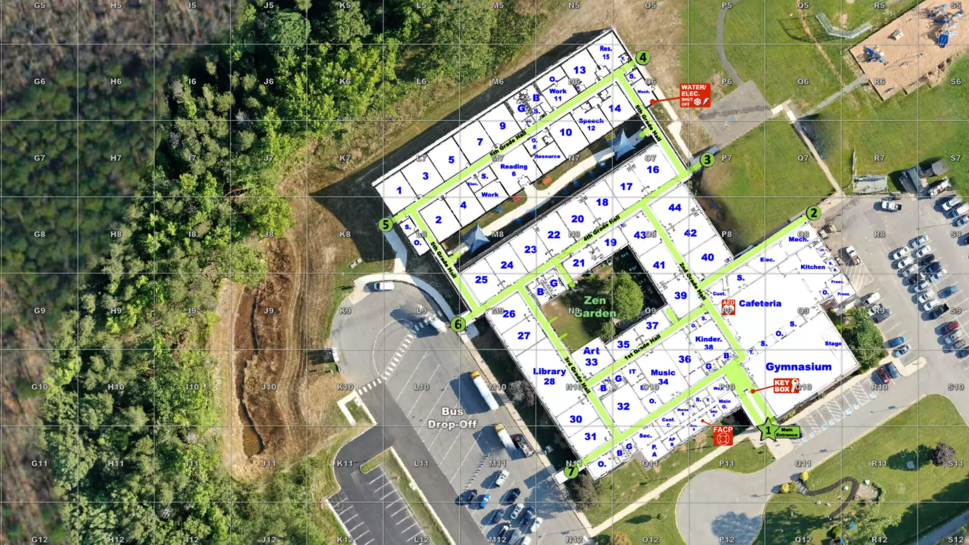 Critical Response Group visual showing the layers and design of an emergency response map