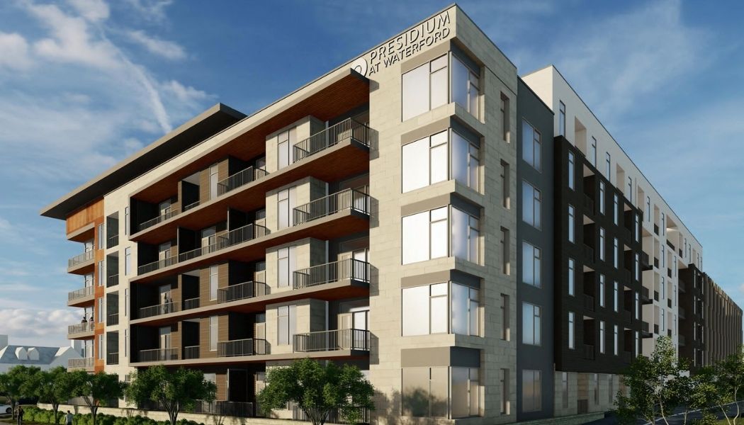Architectural rendering of Presidium Waterford in Austin, Texas