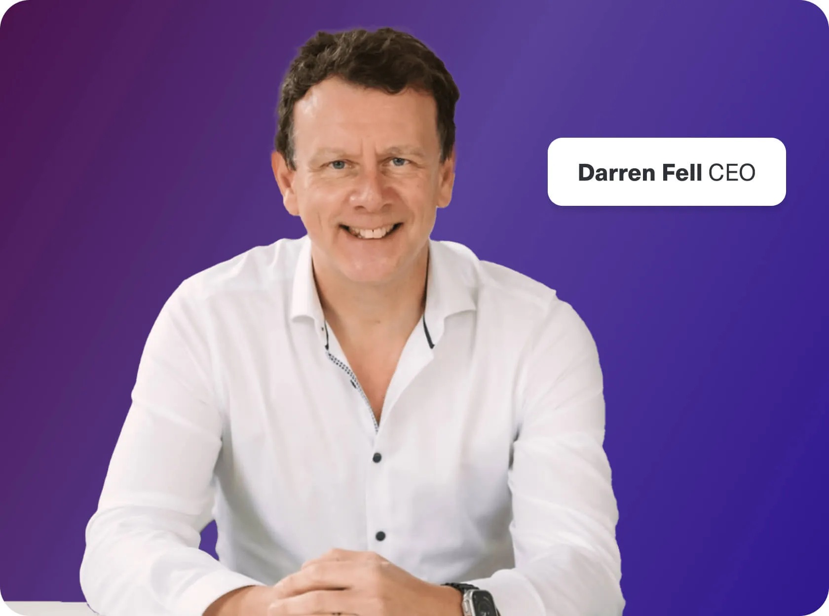 Crunch founder and CEO Darren Fell in a company portrait