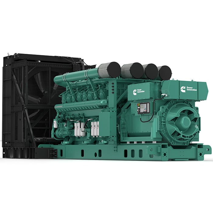 Cummins QSK95 diesel generator set with radiator and alternator