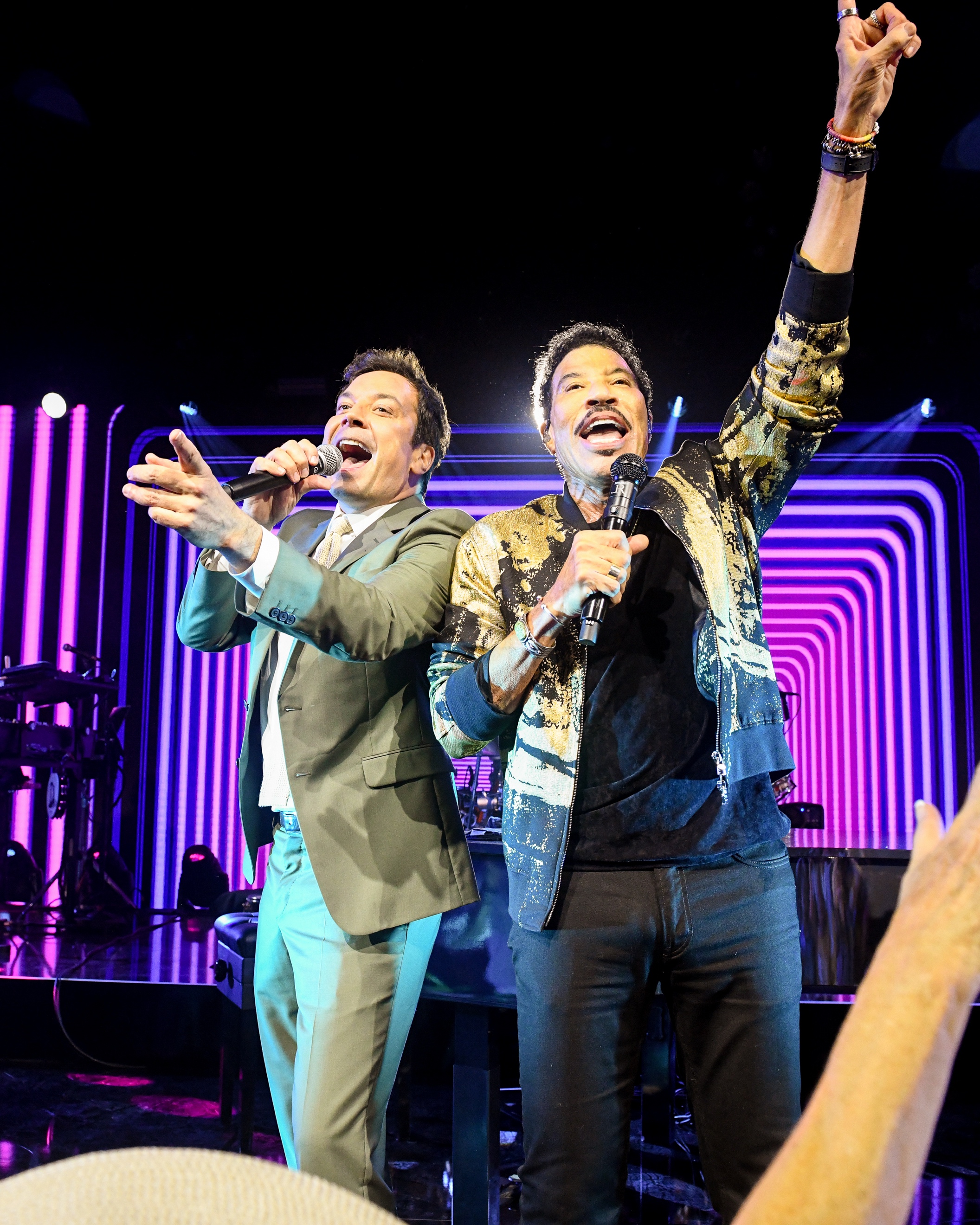 Jimmy Fallon and Lionel Richie performing at Nemacolin's Summer Solstice celebration
