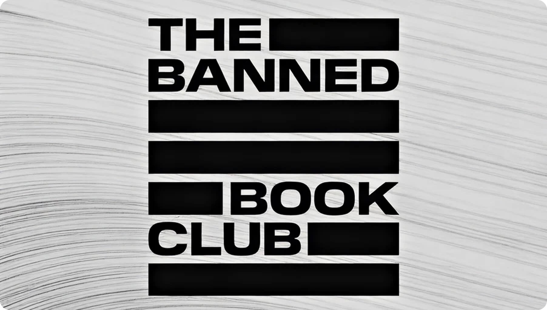 The Banned Book Club campaign shown across digital reading devices
