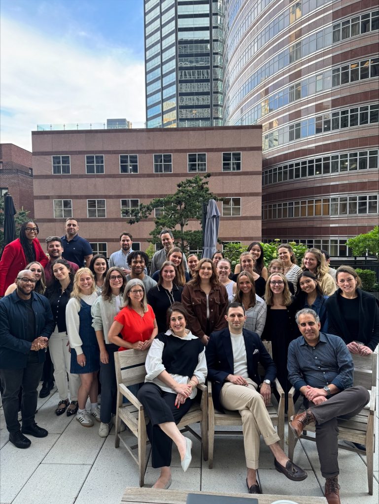 dna Communications colleagues on an outdoor terrace