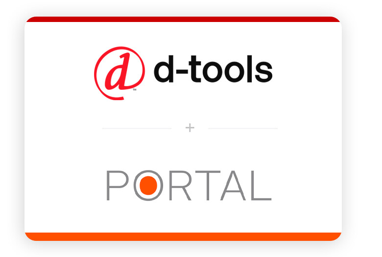 D-Tools and Portal logos joined in the companies' merger announcement