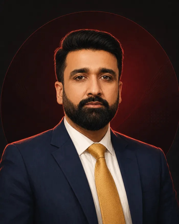Company-provided portrait of Daily Vertex founder and CEO Syed Ali Salman Bokhari