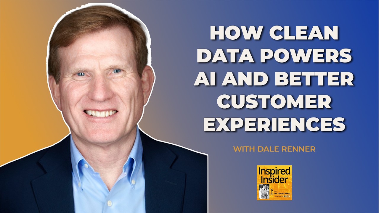 Promotional artwork for Dale Renner's Inspired Insider conversation about clean data and AI