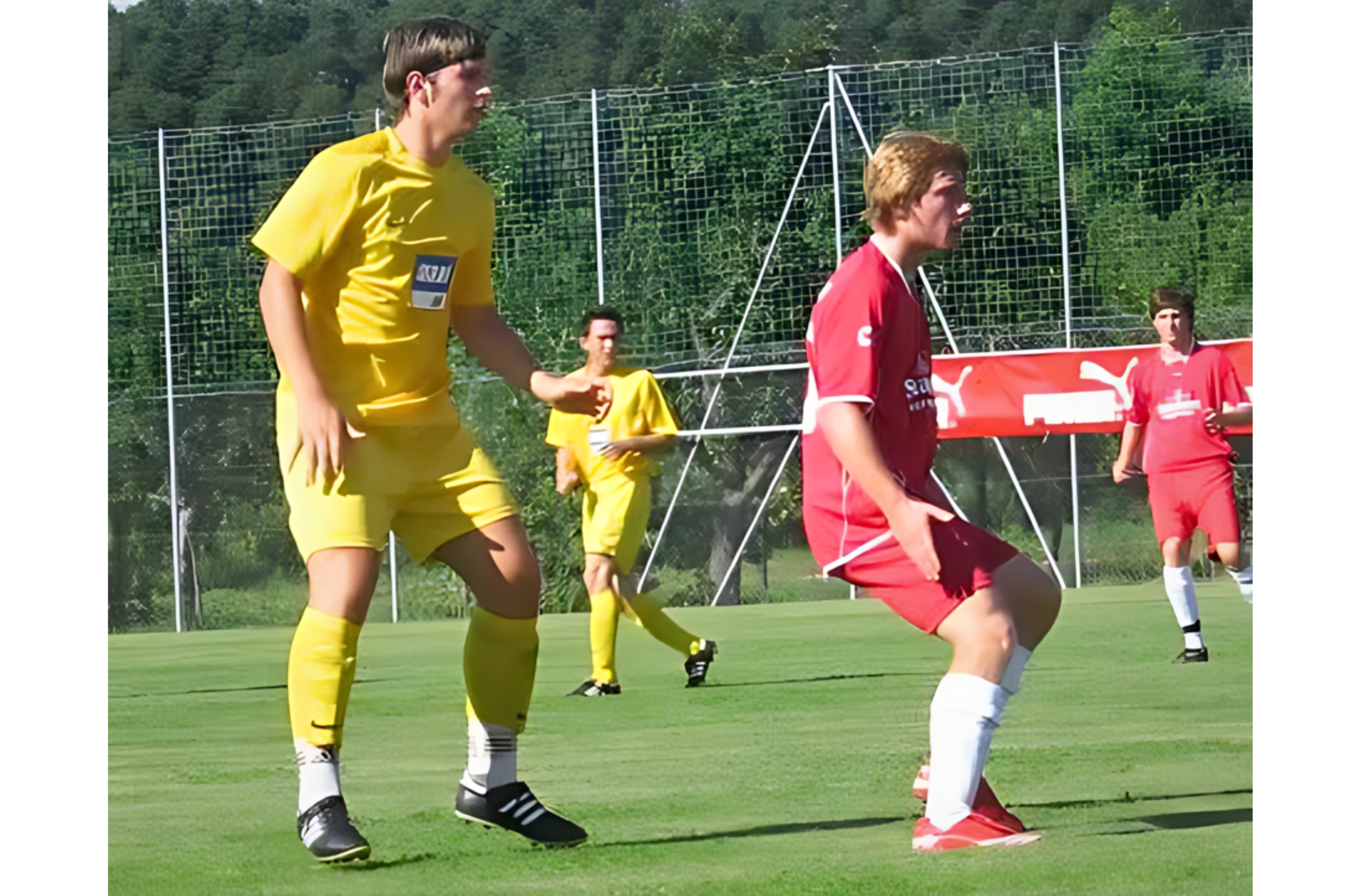 Archive photograph of Damien Lewke playing football in Germany
