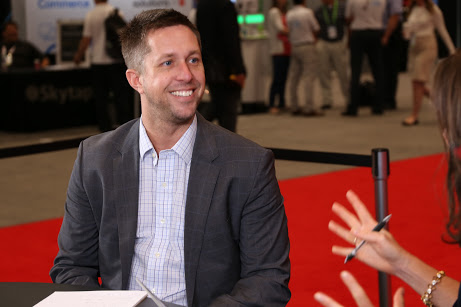Dan Barnhardt smiling during an interview at Inforum 2017