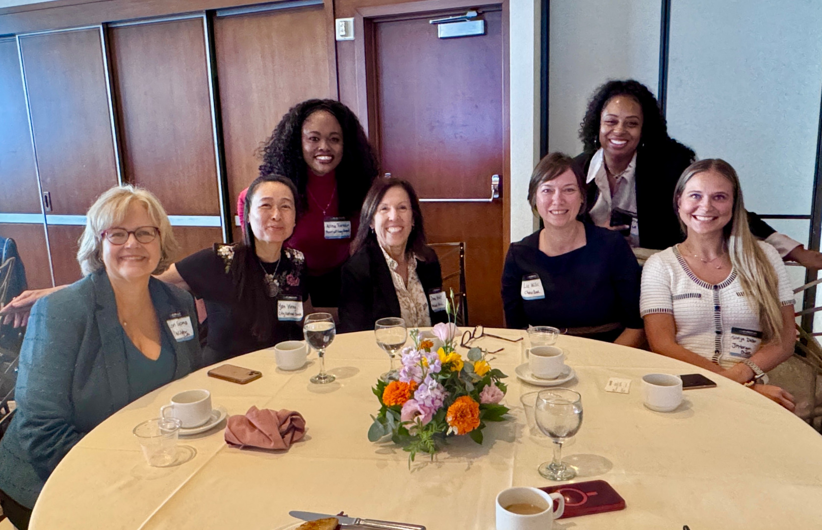 Dana C. Arnett with other attendees at a Los Angeles Area Chamber of Commerce luncheon