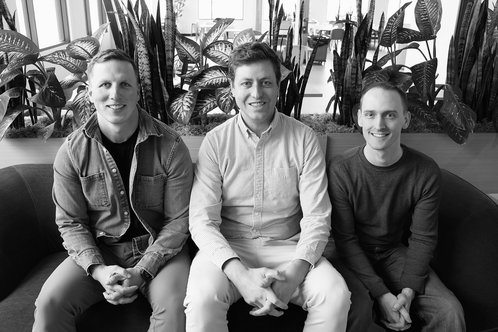 Punchcard co-founders Jason Draper, Daniel Alberson and Nathan Turnbow seated together