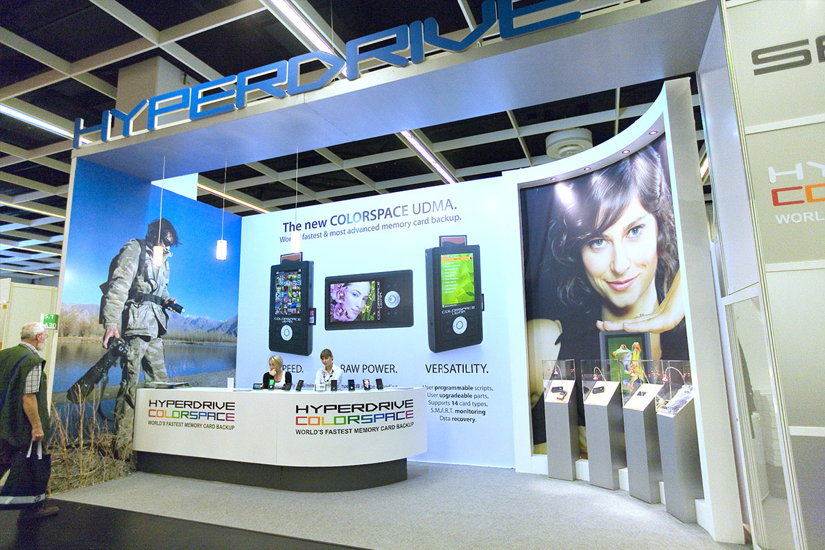 The HYPER exhibition booth at Photokina in 2008