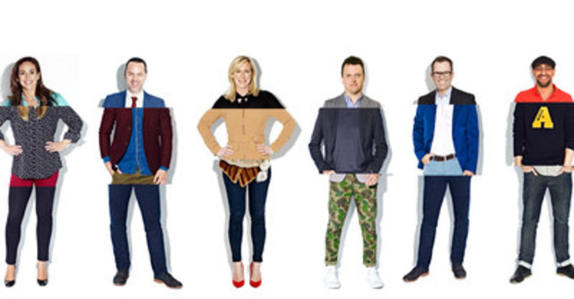 Cossette's 2016 national executive team standing in a playful lineup