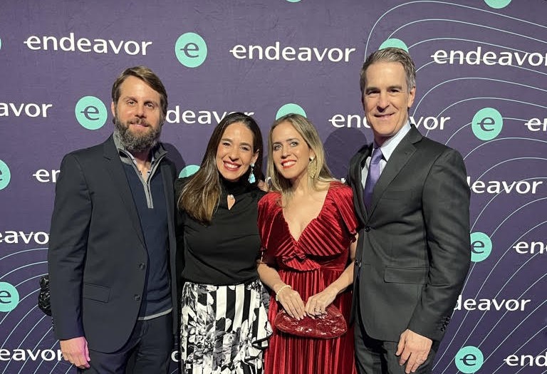 Abi Mandelbaum, Daniela Sichel, Mariana Morales and Gonzalo Marquez at an Endeavor event