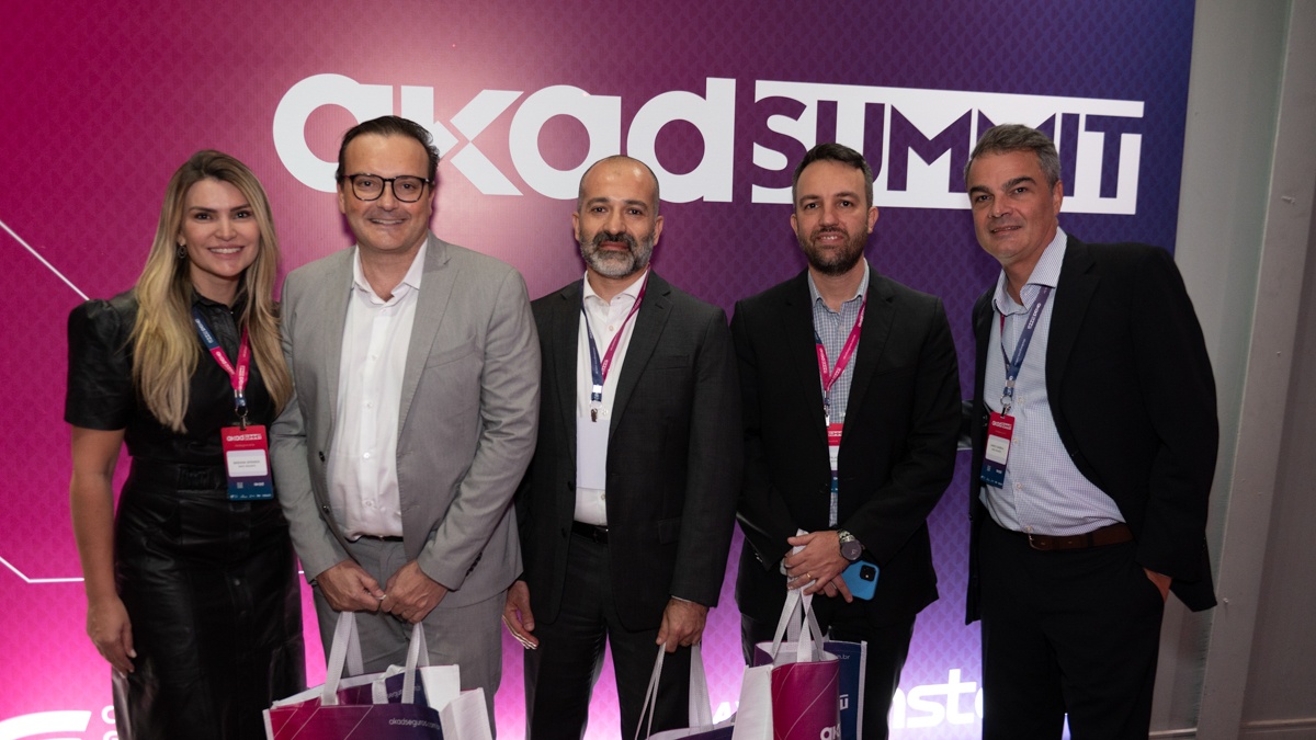 Danilo Gamboa, at right, with four participants at the first Akad Summit