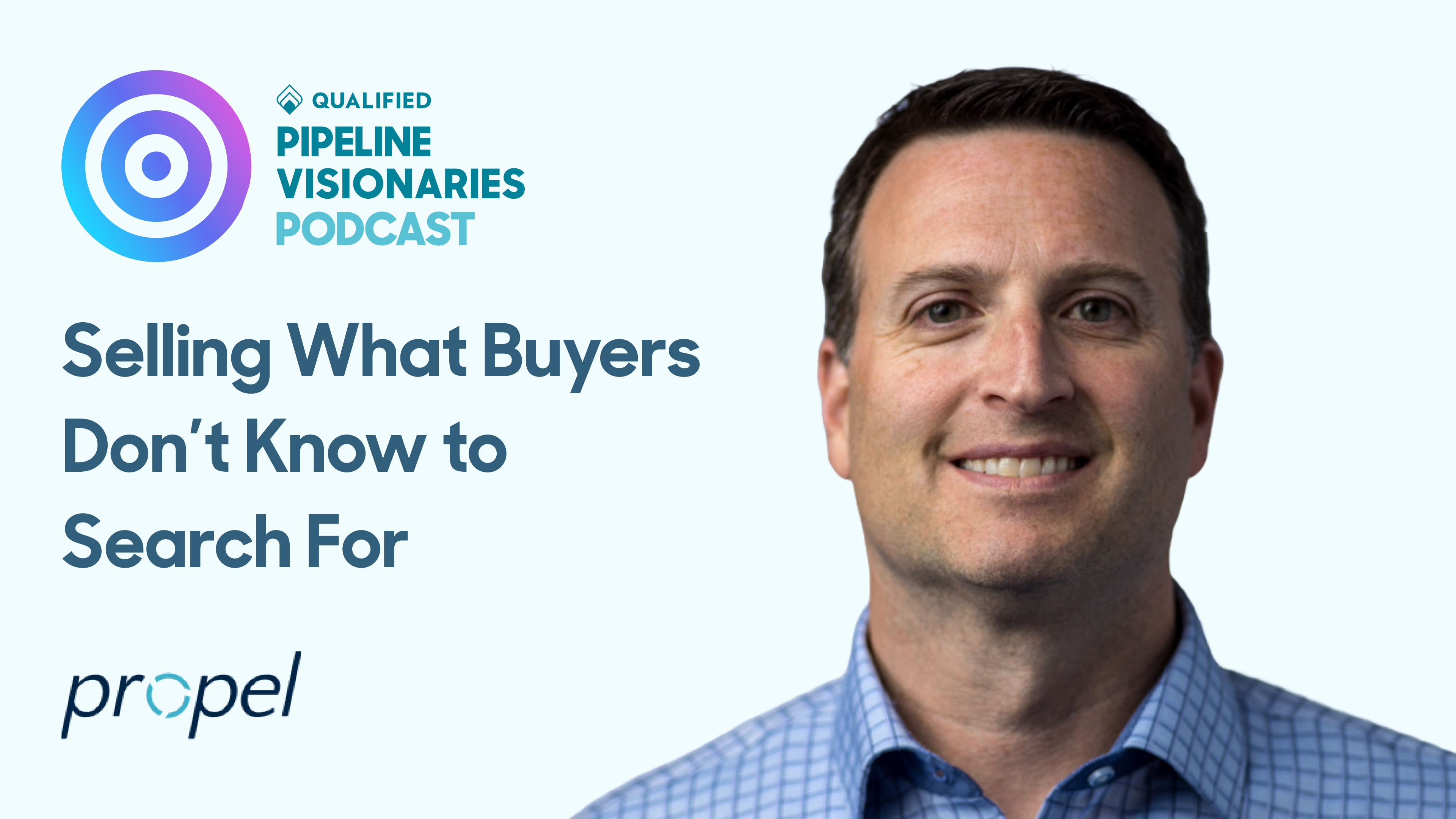 Dario Ambrosini featured in artwork for the Pipeline Visionaries podcast episode Selling What Buyers Don't Know to Search For