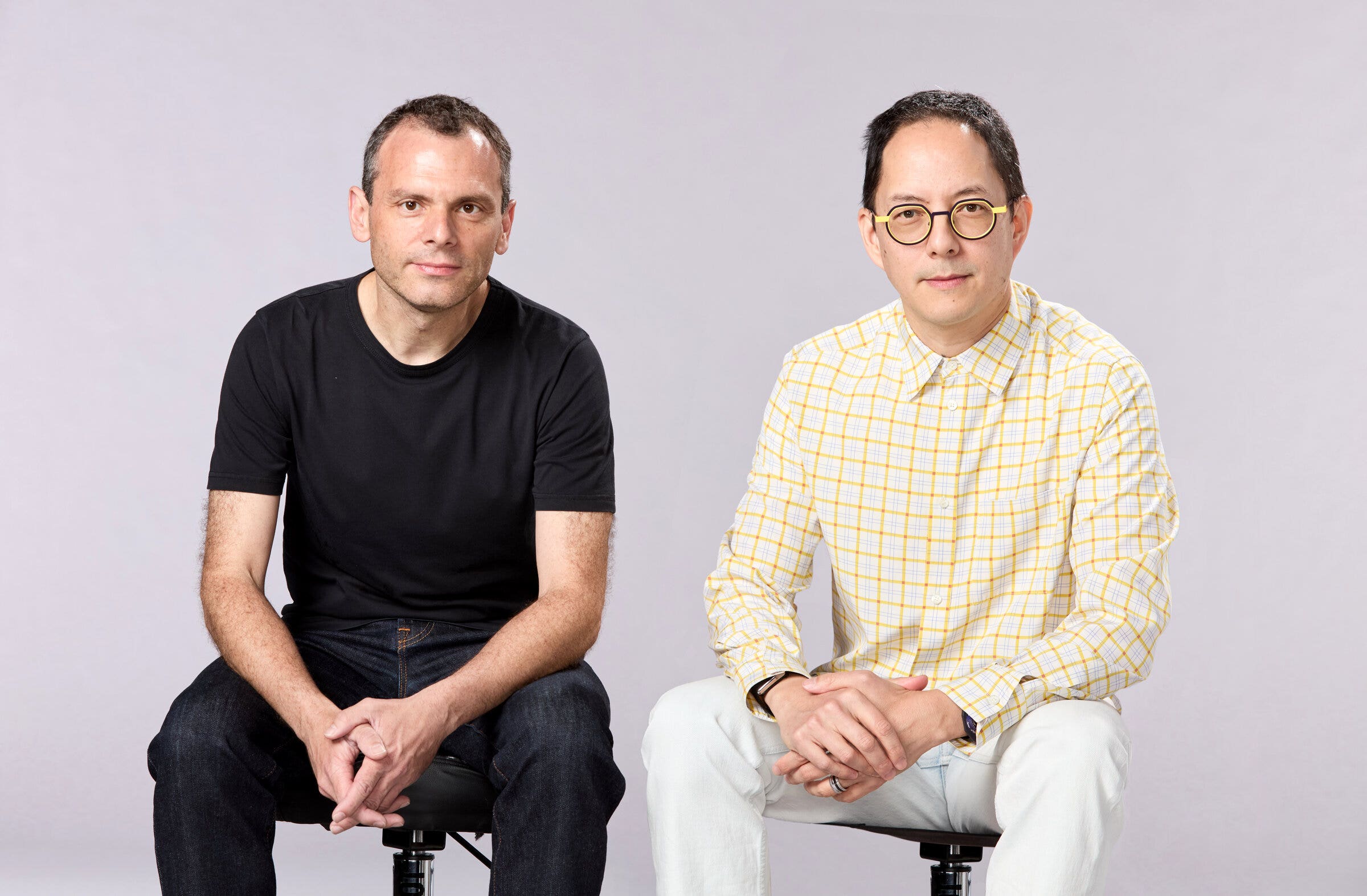 Datadog co-founders Olivier Pomel and Alexis Lê-Quôc seated together