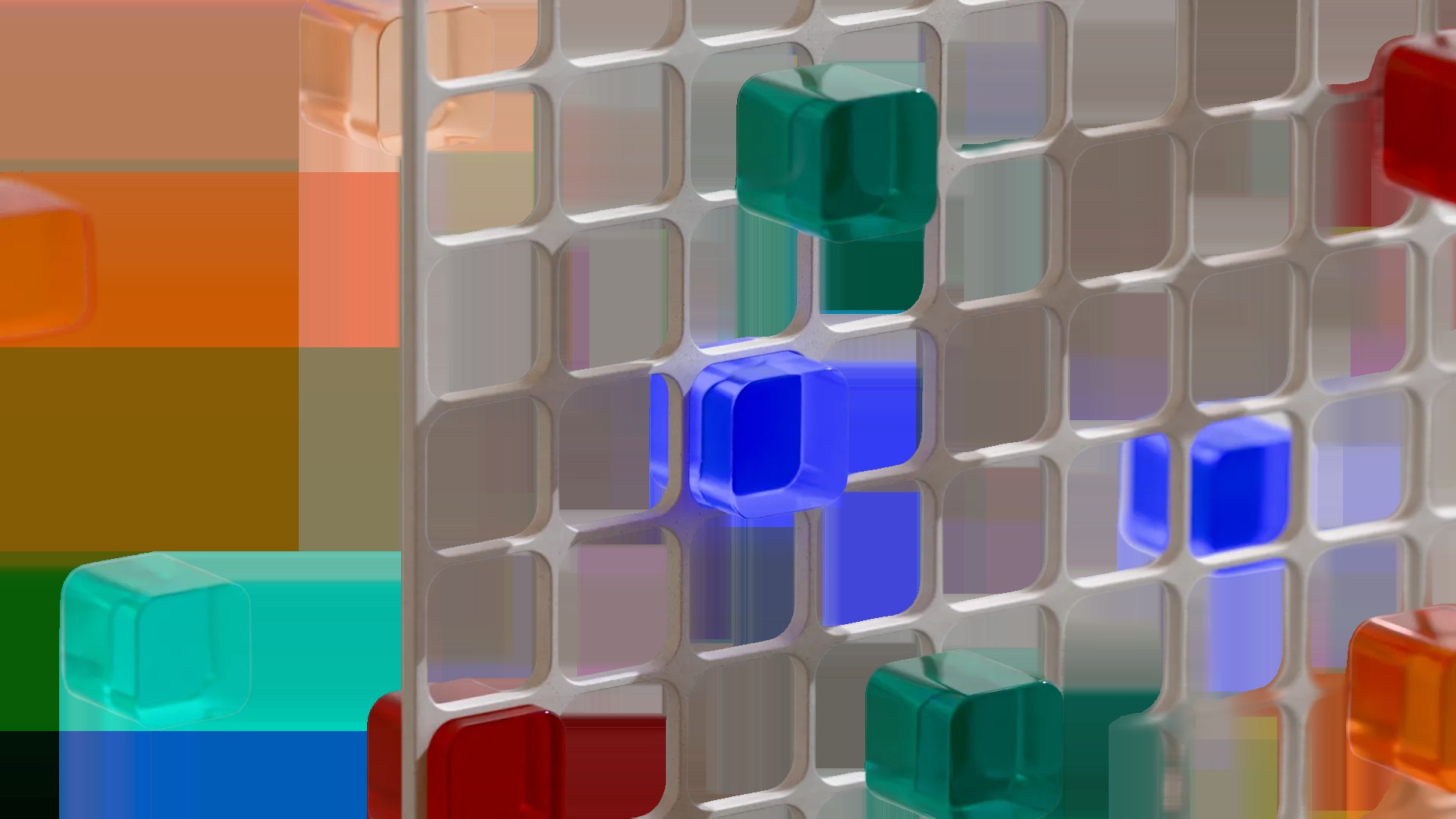 DataHub's abstract visual of connected blocks and a mesh