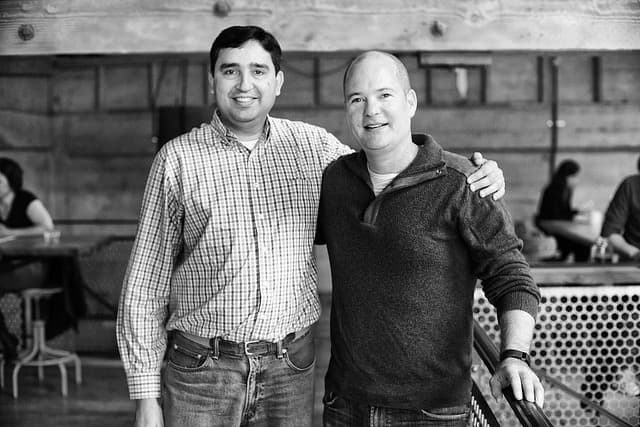 Light co-founders Rajiv Laroia, left, and Dave Grannan, right