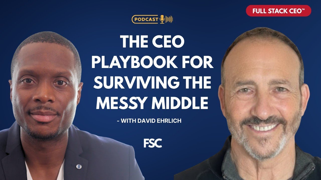 Full Stack CEO episode artwork featuring host Yannick Kpodar and guest David Ehrlich