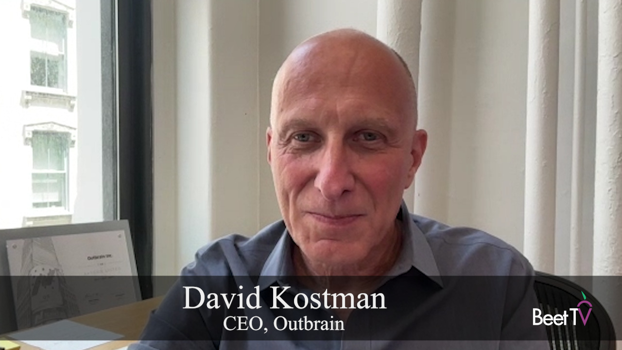David Kostman speaking from an office in a Beet.TV interview in August 2024
