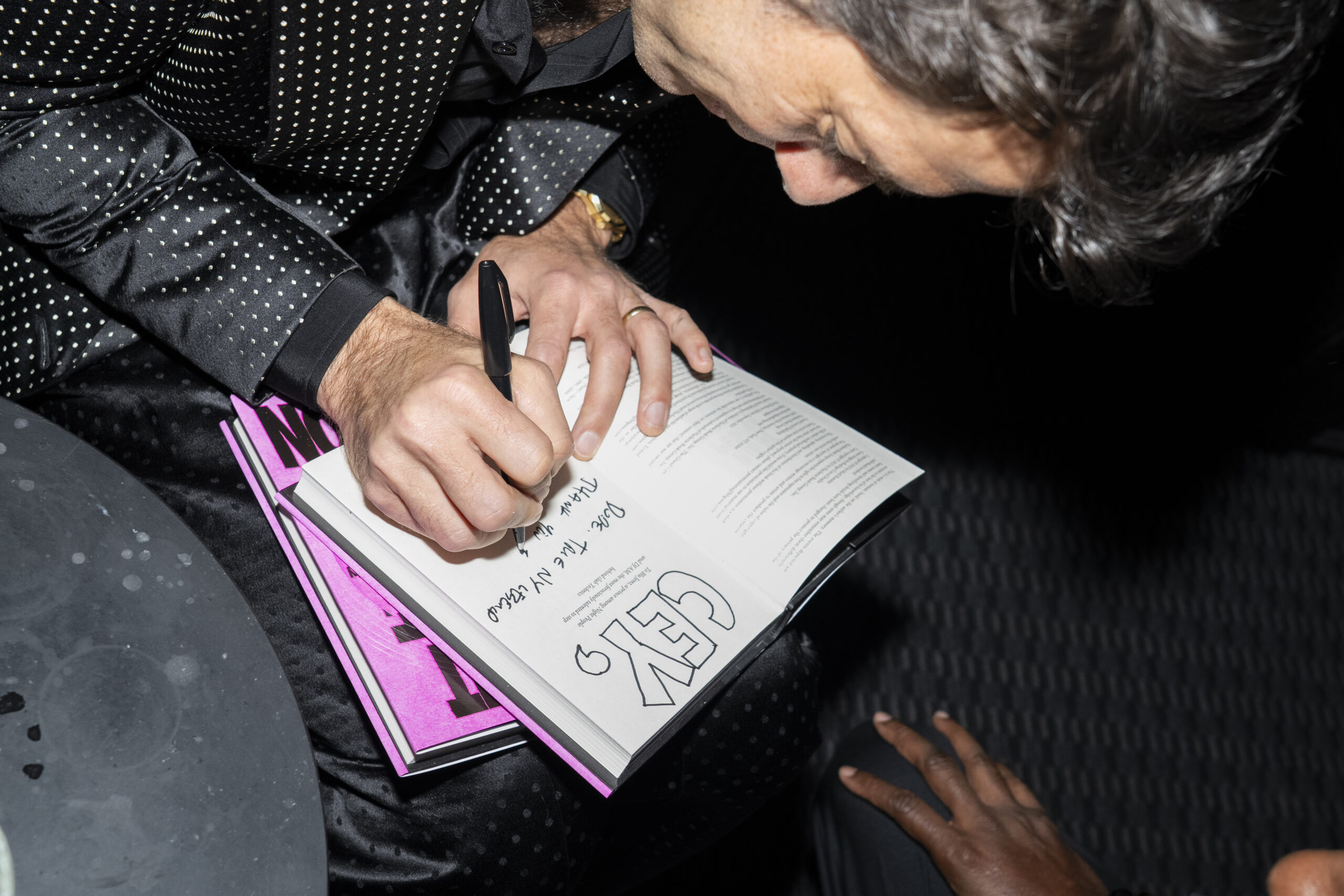 Mark Ronson signing copies of Night People at Chez Nous