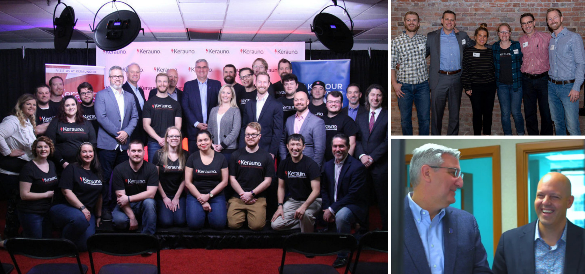 Kerauno executives and team members gathered at the company's 2019 growth announcement
