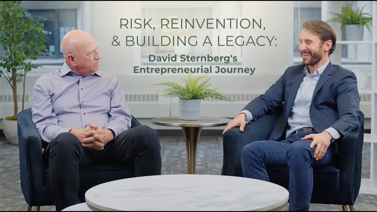 David Sternberg, left, in conversation with Ilya Zlotnik during Journeys to the Summit
