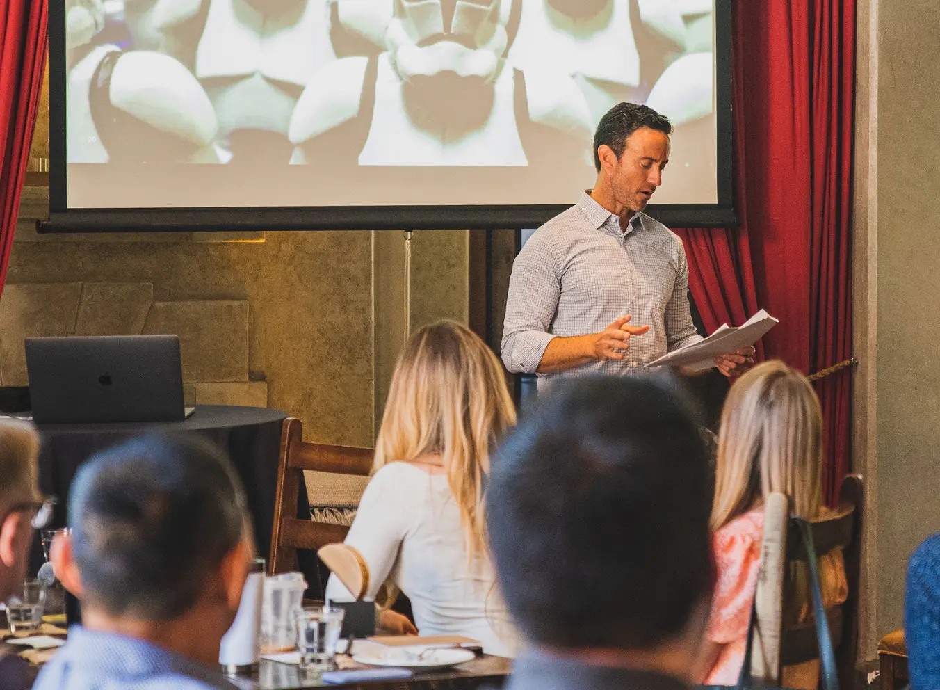 David Traina speaking to colleagues at the agency’s Vision Day