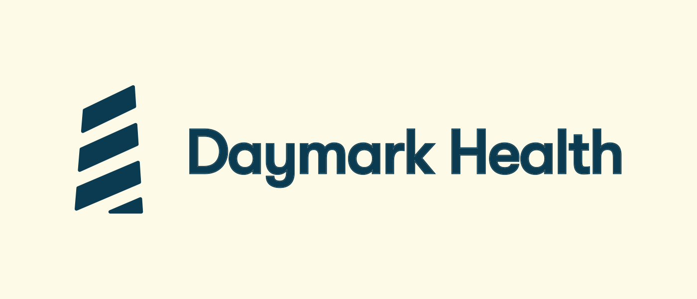 Daymark Health logo - a lighthouse mark beside the wordmark