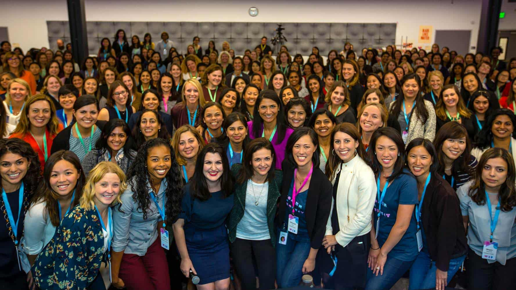 Women gathered together at a Women In Product event