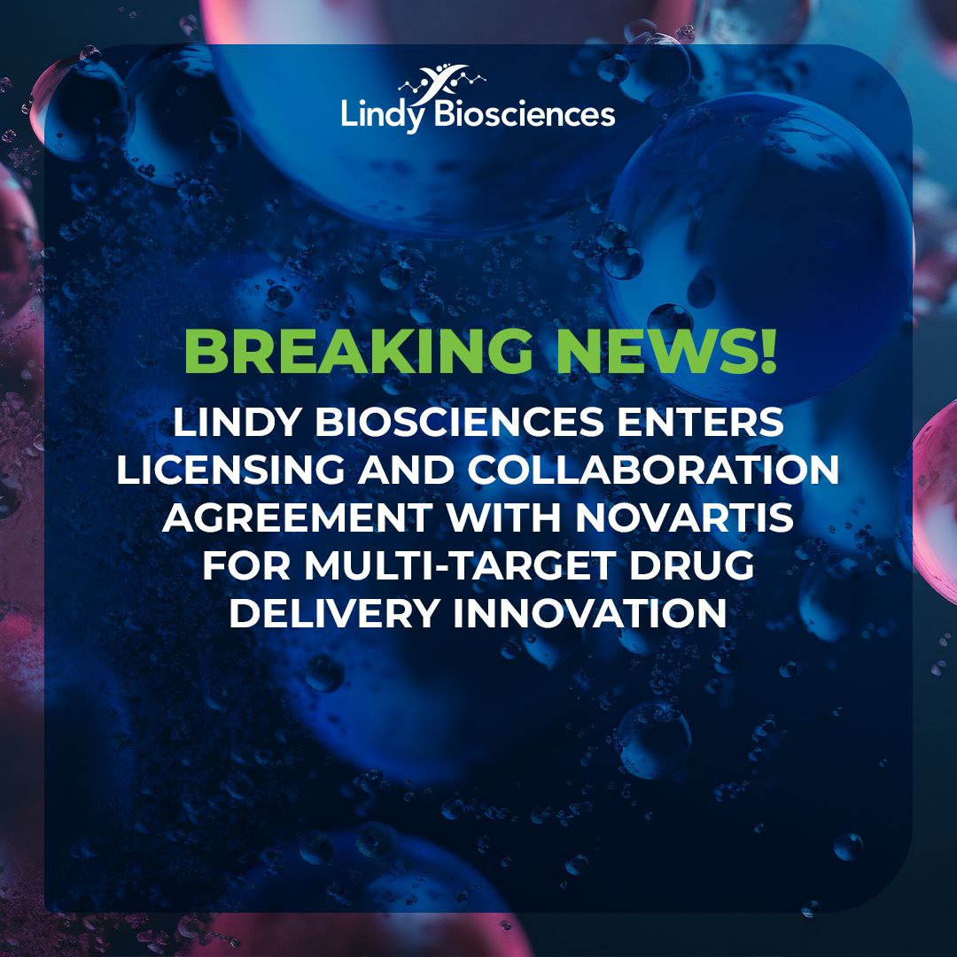 Lindy Biosciences announcement of its 2024 licensing and collaboration agreement with Novartis