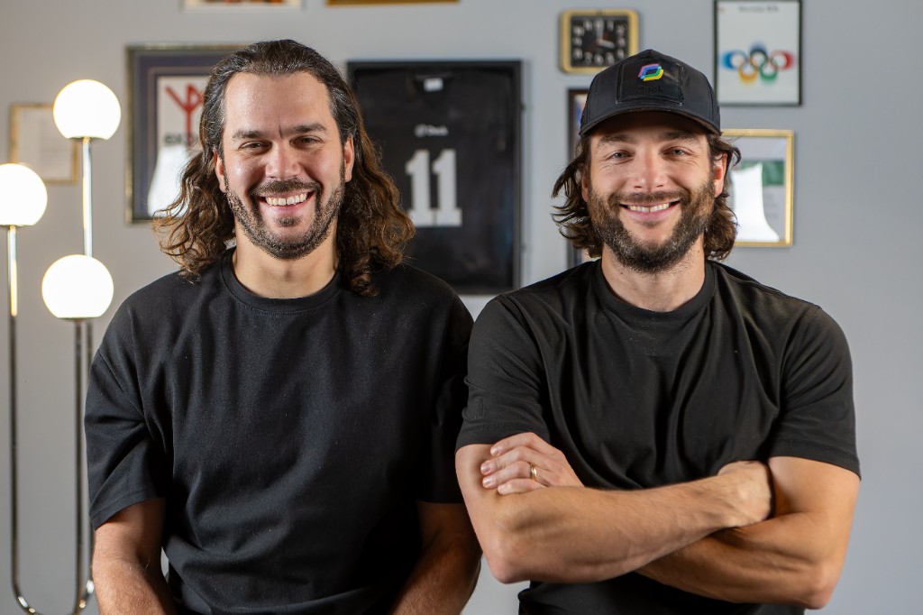 Deck founders Yves-Gabriel Leboeuf and Fred Lavoie in an office