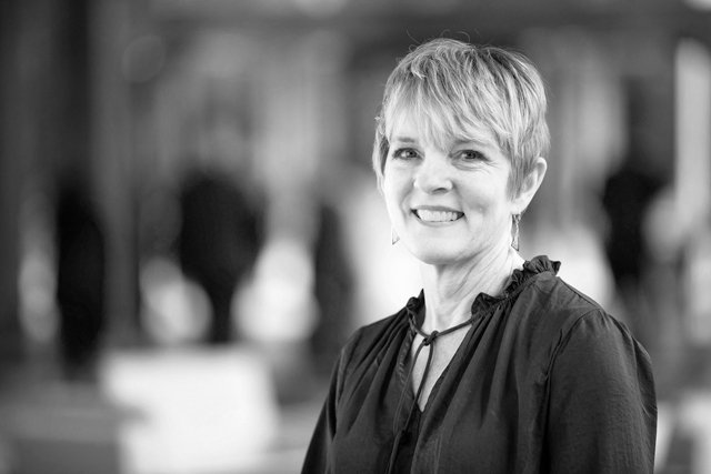 Dee Ann Remo in a black-and-white photograph published with her 2020 Bold Women profile