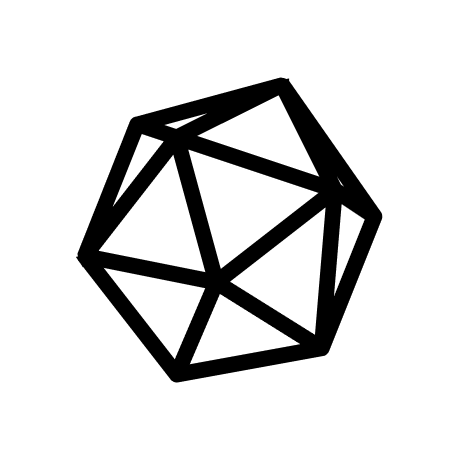 Deep Cogito logo - an icosahedron mark