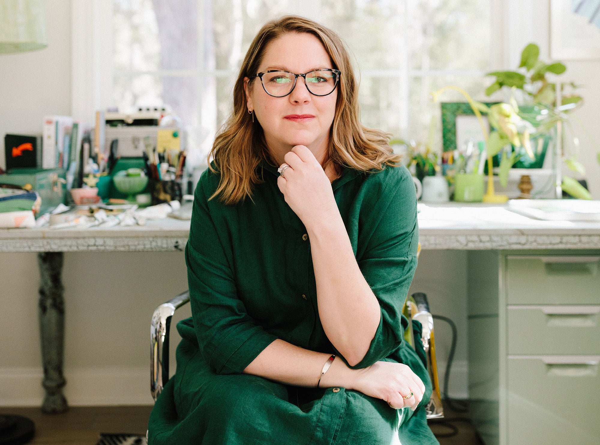 Erika Firm at her home studio on Johns Island, South Carolina