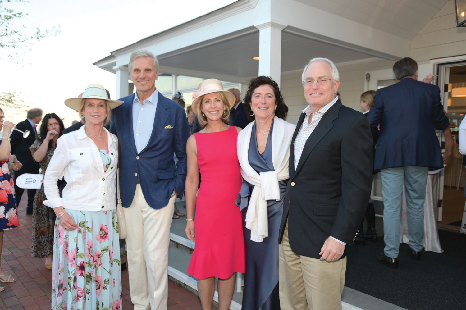 Dennis Podlesak, second from left, with fellow guests at the Breeches and Bowties Gala.