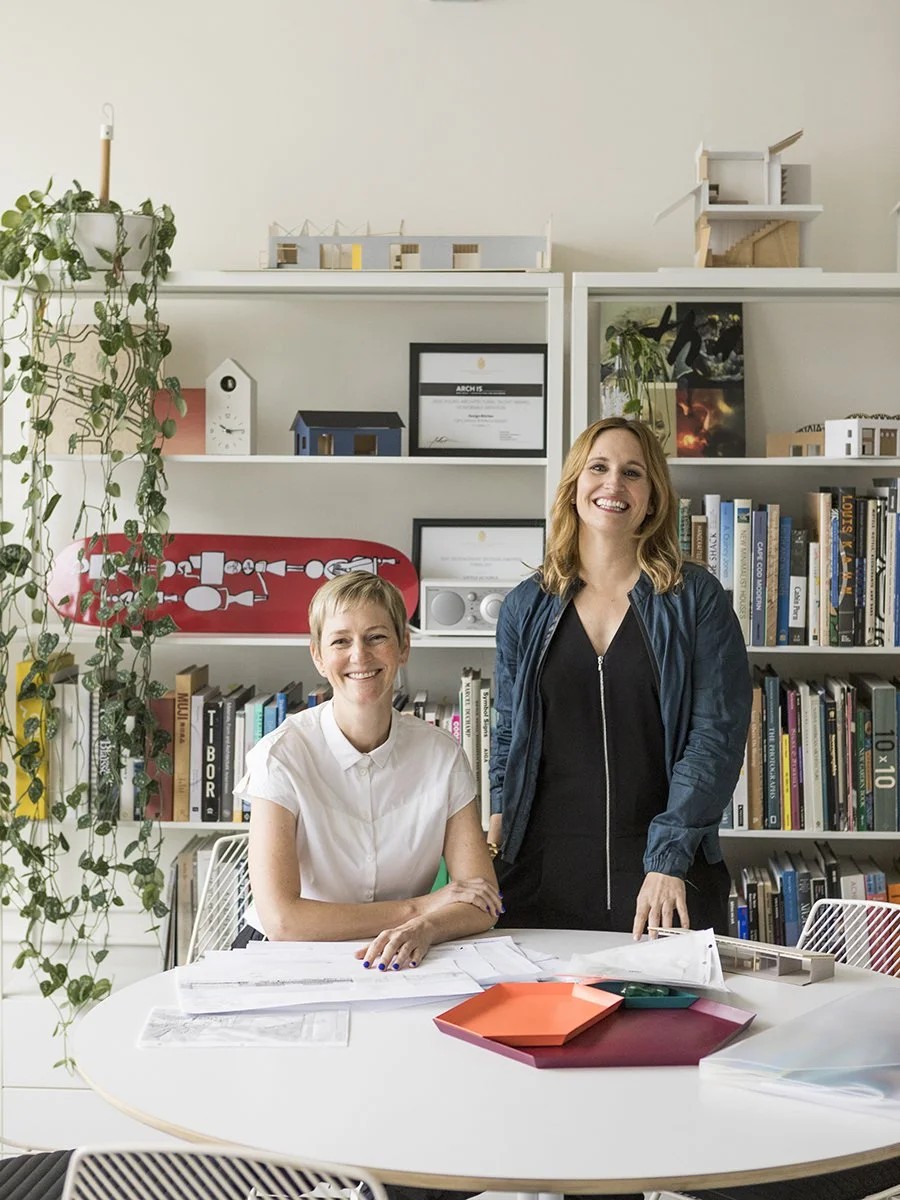Catherine Johnson and RA Rudolph in the Design, Bitches studio