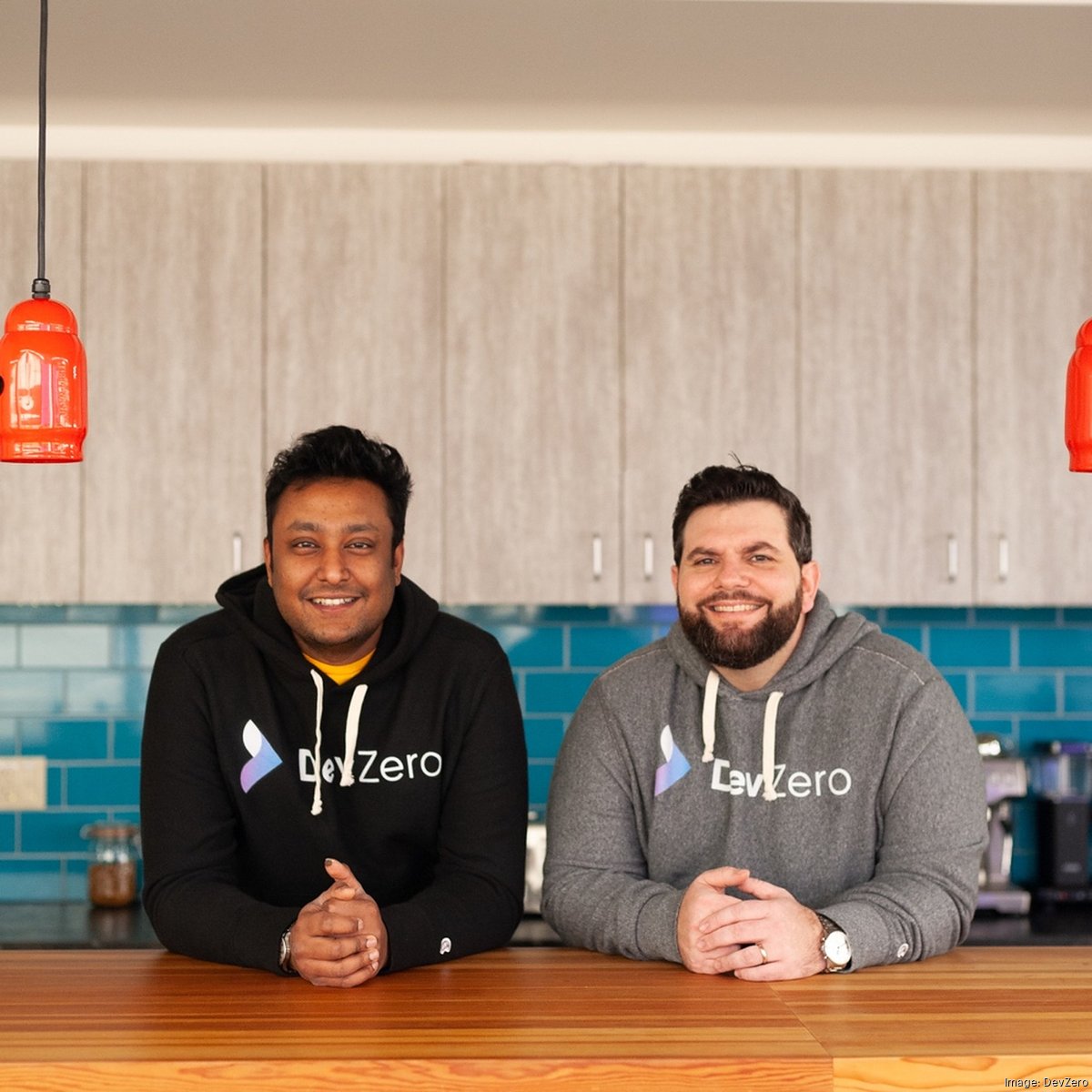DevZero founders Debo Ray and Rob Fletcher in their Seattle office