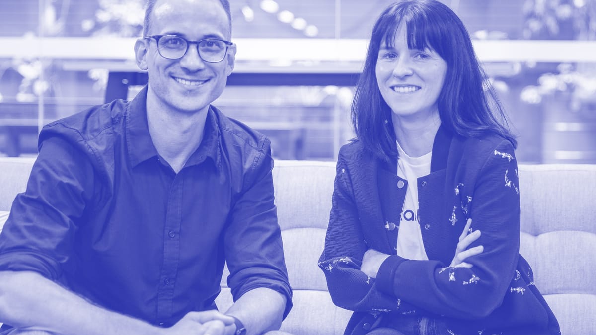 Constantinople co-founders Macgregor Duncan, left, and Dianne Challenor, right, seated together