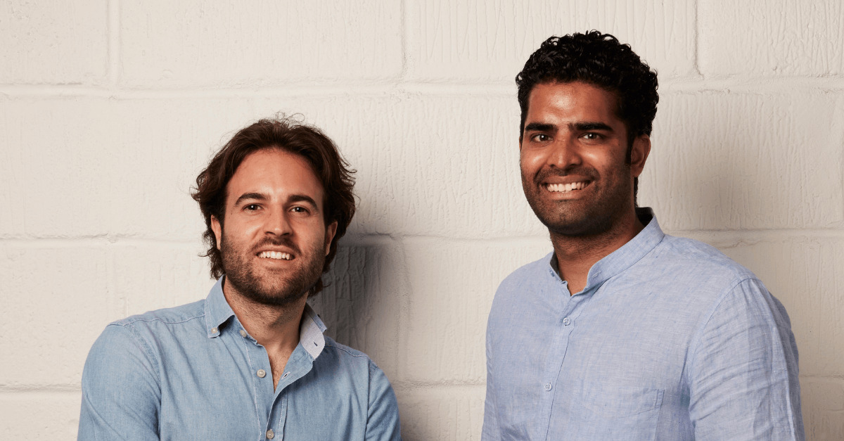 Unibuddy co-founders Diego Fanara and Kimeshan Naidoo standing together